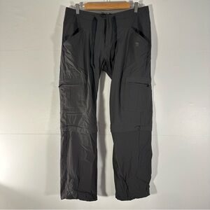Mountain Hardwear Charcoal Cargo Pocket Zip off Convertible Hiking Pants